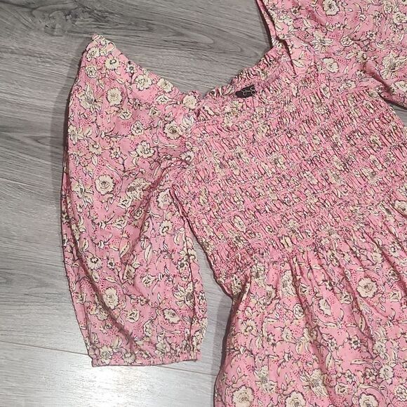 EUC Jessica Simpson Ditsy Floral Pink Dress - Picture 3 of 9